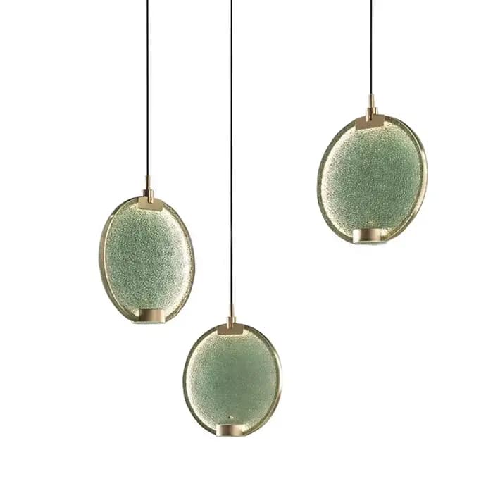 Masiero Horo suspension minimaliste en laiton luminaire verre rond suspension Loft Bar escalier Art déco café décoration lampe