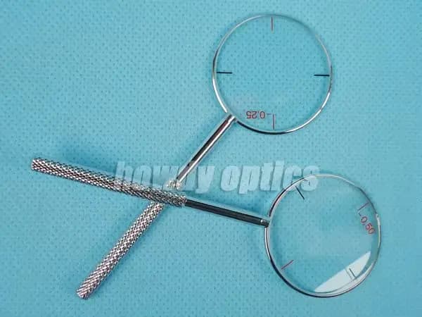 Objectif cylindre transversal ophtalmique, Options de dioptrie-0.25 -0.50 -0.75 -1.00, accessoires d'optométrie, 1 pièce