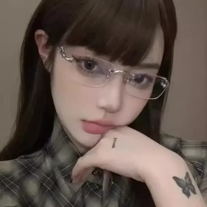 Lunettes sans bords Harajuku y2k pour femmes