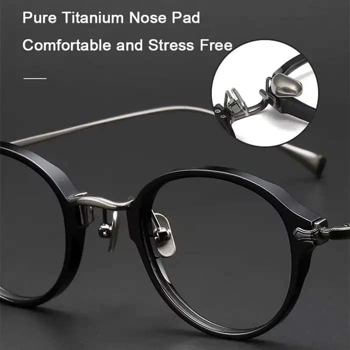 Lunettes de vue rétro rondes de luxe pour hommes et femmes