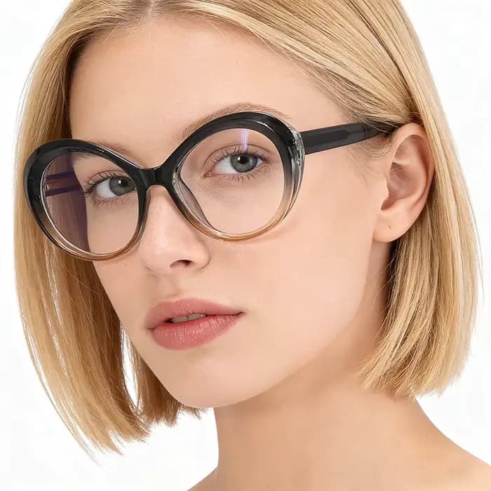 Lunettes ovales de grande taille
