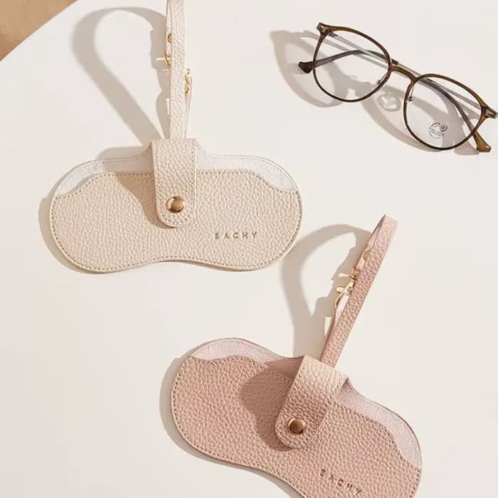 Pochette pour lunettes de soleil en cuir PU