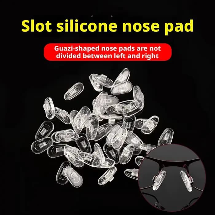 10 pièces (5 paires) plaquettes nasales en Silicone de qualité supérieure pour lunettes – coussin d'air doux