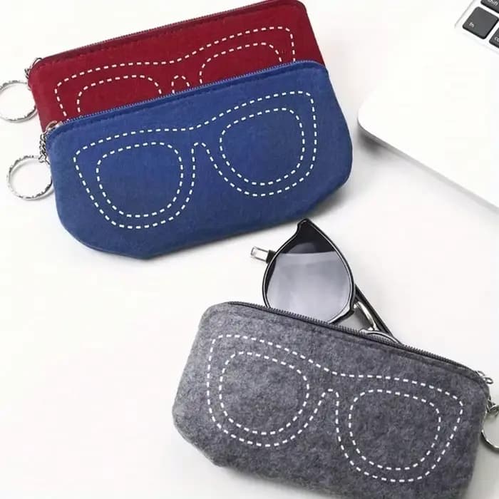 Poudres de lunettes en feutre doux