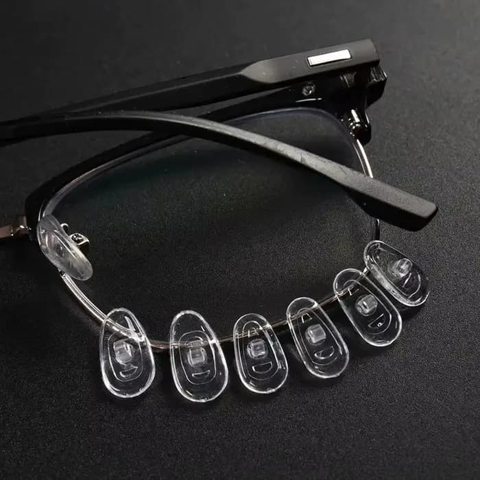 5-30 paires de coussinets de nez en silicone pour lunettes