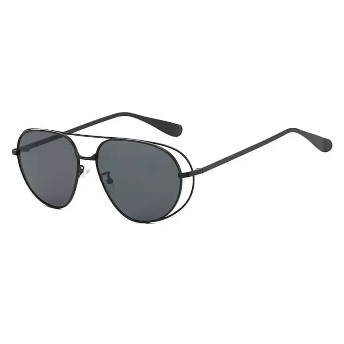 Lunettes de soleil pilote de forme ovale