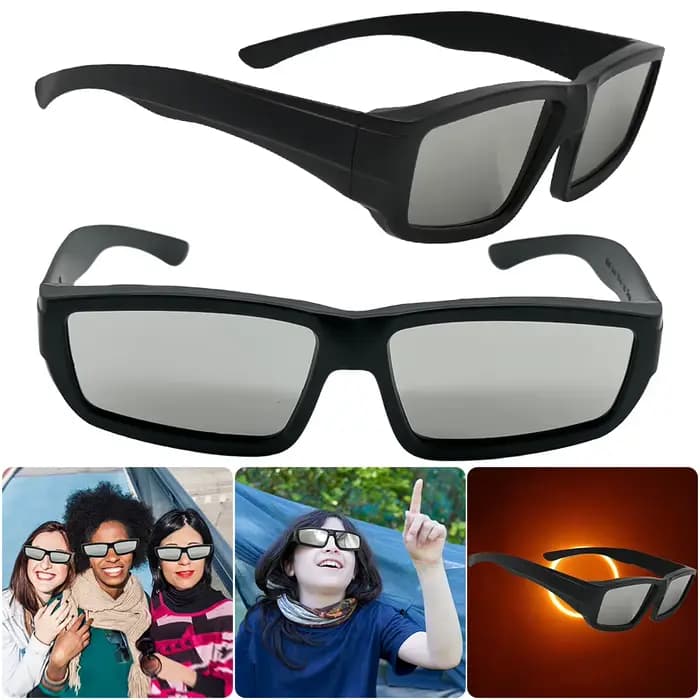 Lot de 1/2/3/5 lunettes d'éclipse solaire certifiées ISO