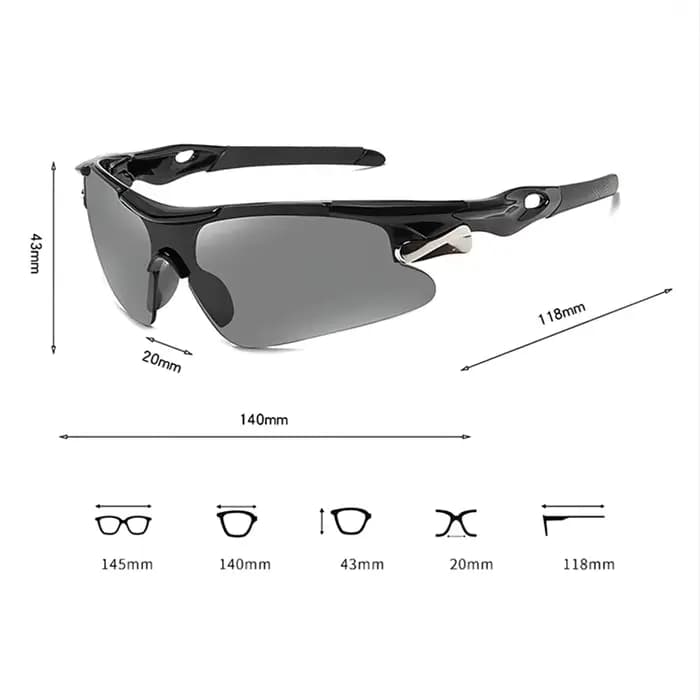 Lunettes de soleil de sport pour hommes