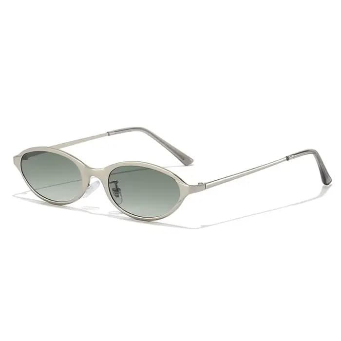 Lunettes de soleil rétro polyvalentes à monture ovale