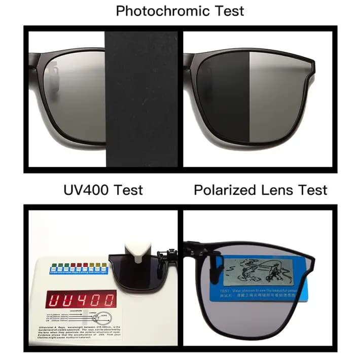 VIVIBEE Lunettes de soleil à clipser relevables surdimensionnées polarisées pour hommes 2026