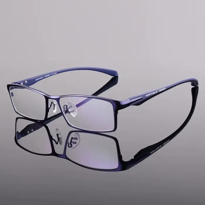 Monture de lunettes optiques en acétate d'alliage pour hommes
