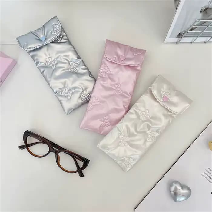Étui à lunettes à nœud pour femmes