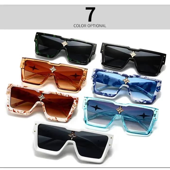 Marque de luxe Designer carré lunettes de soleil hommes femmes mode Vintage grand cadre Rivet voyage conduite Cool