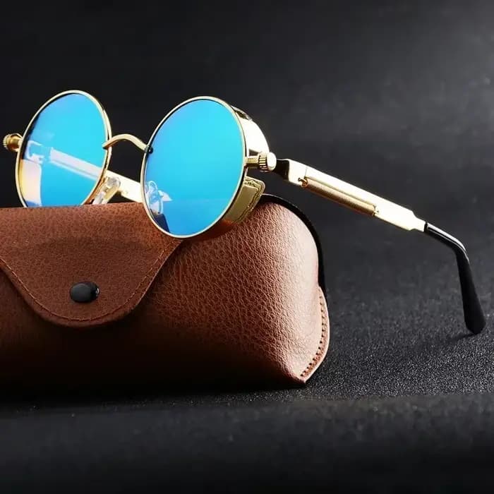Lunettes de soleil gothiques steampunk unisexes