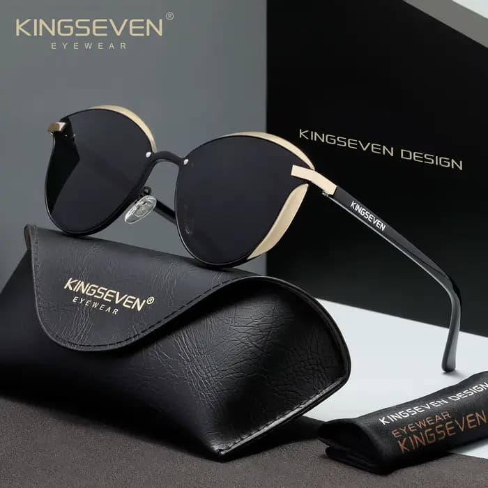 KINGSEVEN Nouveauté Lunettes de soleil œil de chat pour femme