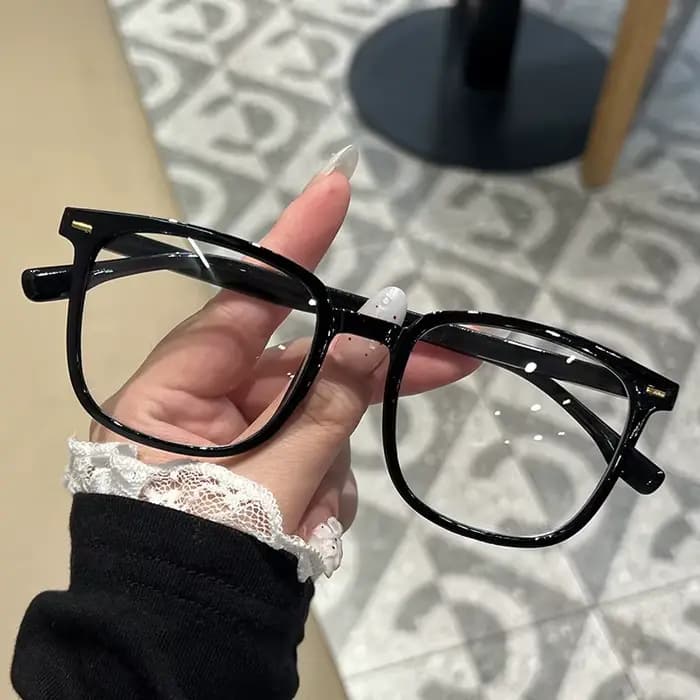 2025 nouvelles lunettes de soleil à lentille marron rétro monture carrée