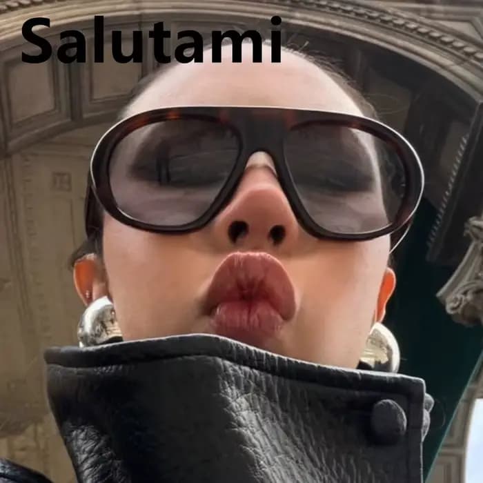 Lunettes de soleil vintage noires léopard pour hommes et femmes