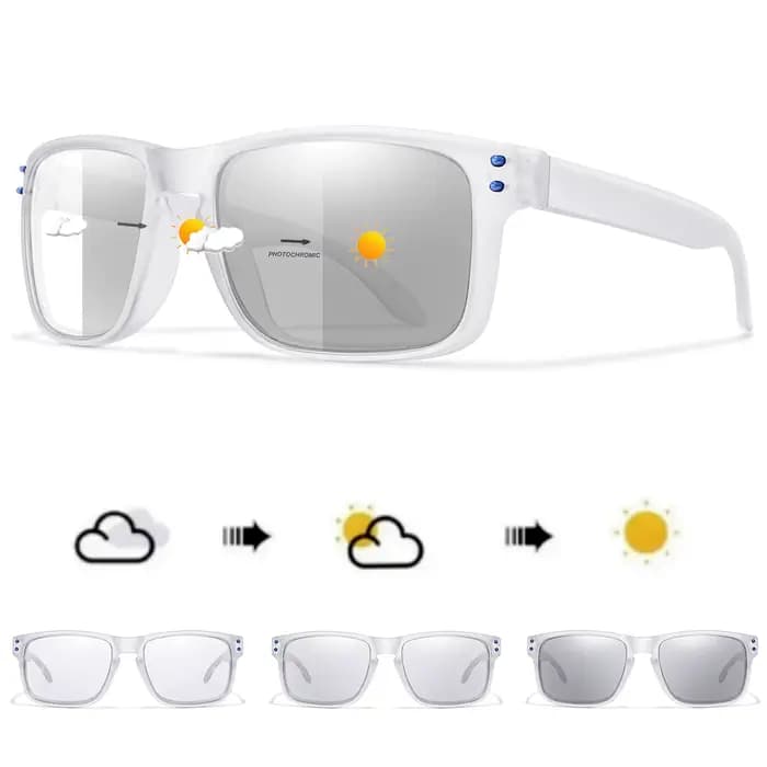 Lunettes de soleil photochromiques simples pour hommes et femmes
