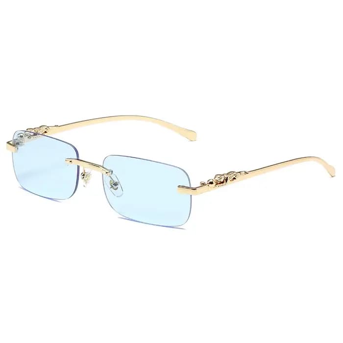Lunettes de soleil carrées sans monture