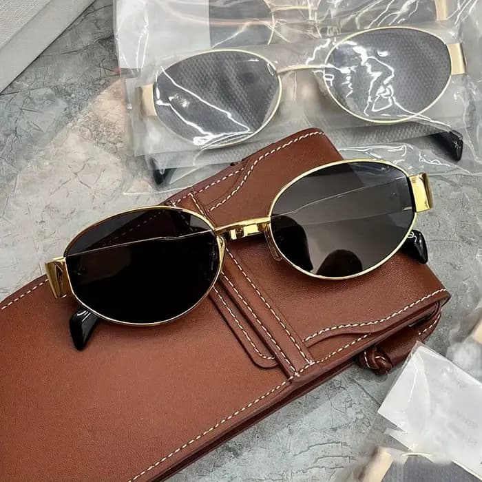 Lunettes de soleil ovales à la mode pour femmes
