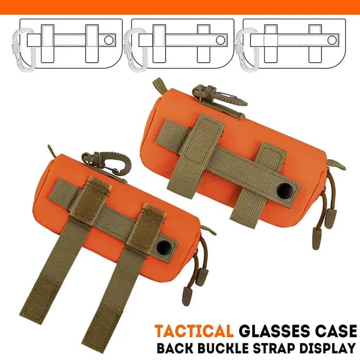 Étui tactique MOLLE pour lunettes de soleil