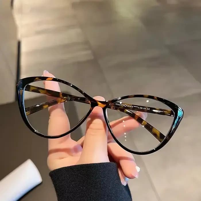Lunettes de myopie transparentes œil de chat pour femmes