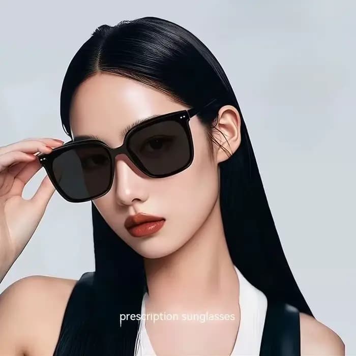 Lunettes de soleil de luxe surdimensionnées de marque de créateur