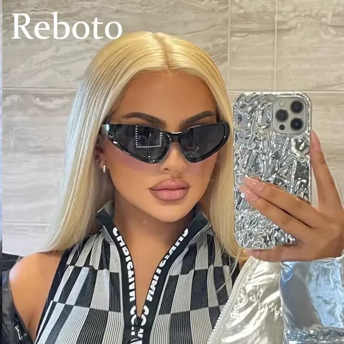 Lunettes de soleil futuristes Punk Y2K pour femmes