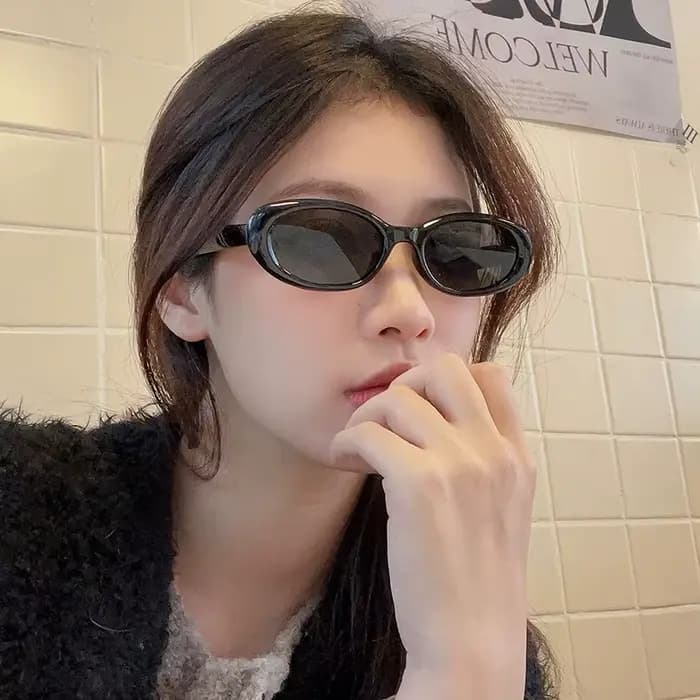 Lunettes de soleil ovales pour hommes et femmes