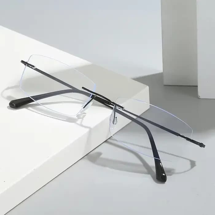 Lunettes Ultra légères sans cadre en fil d'or