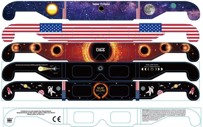 Lunettes d'observation d'éclipse solaire