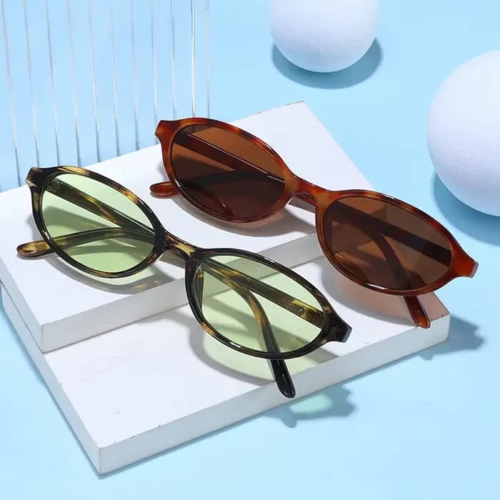 SO & EI nouvelles petites lunettes de soleil femmes mode bleu vert nuances UV400 rétro Rivets hommes Punk