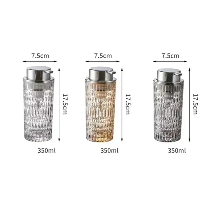 Bouteille de savon à pression en verre haut de gamme, bouteilles de mousse de shampoing, Gel douche, distributeur de shampoing, accessoires de salle de bains