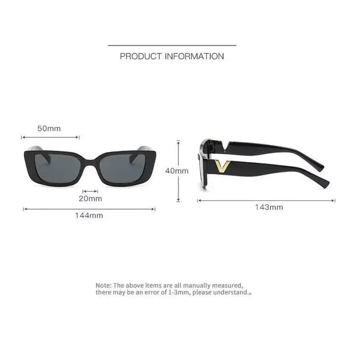 Lunettes de soleil rectangulaires rétro