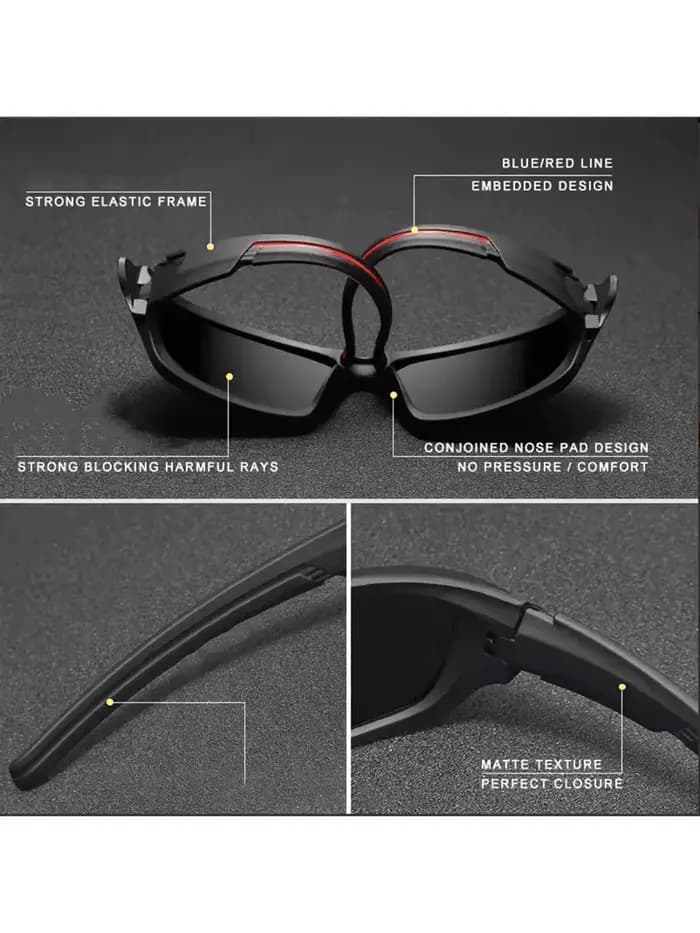 3 paires de lunettes de soleil pour hommes