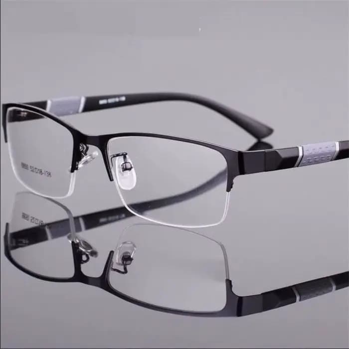Lunettes de lecture anti-lumière bleue en métal pour hommes