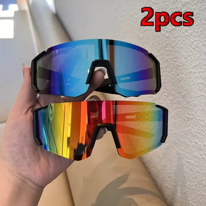 Randonnée 2 pièces cyclisme Anti lumière lunettes hommes femmes UV400 Anti-sable yeux protecteur nuances Sports de