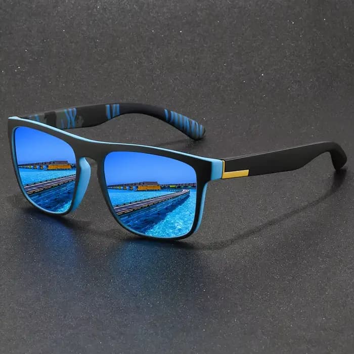 Lunettes de soleil de sport carrées vintage pour hommes et femmes