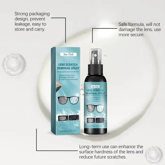 Spray nettoyant pour verres pour les yeux 2 en 1
