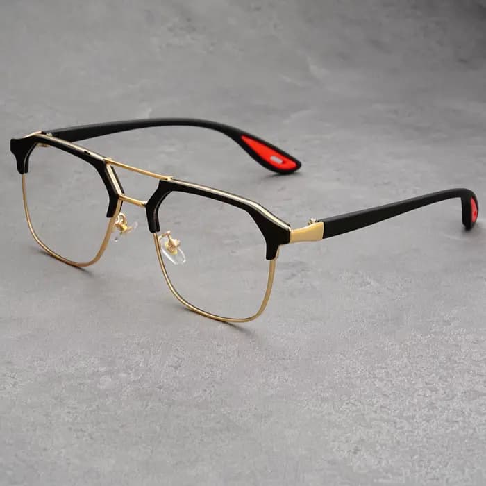 Lunettes de soleil carrées Vintage pour hommes