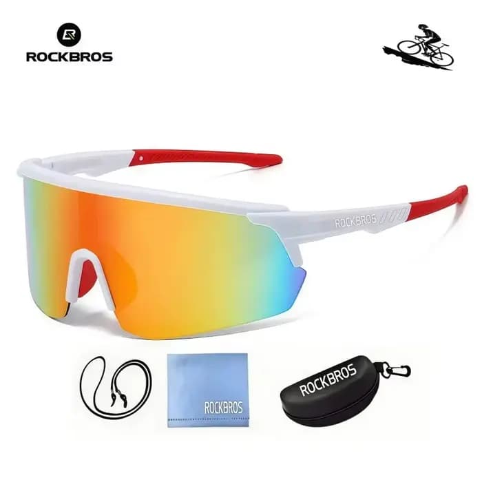 ROCKBROS Nouvelles lunettes de soleil grand format anti-vent pour le cyclisme