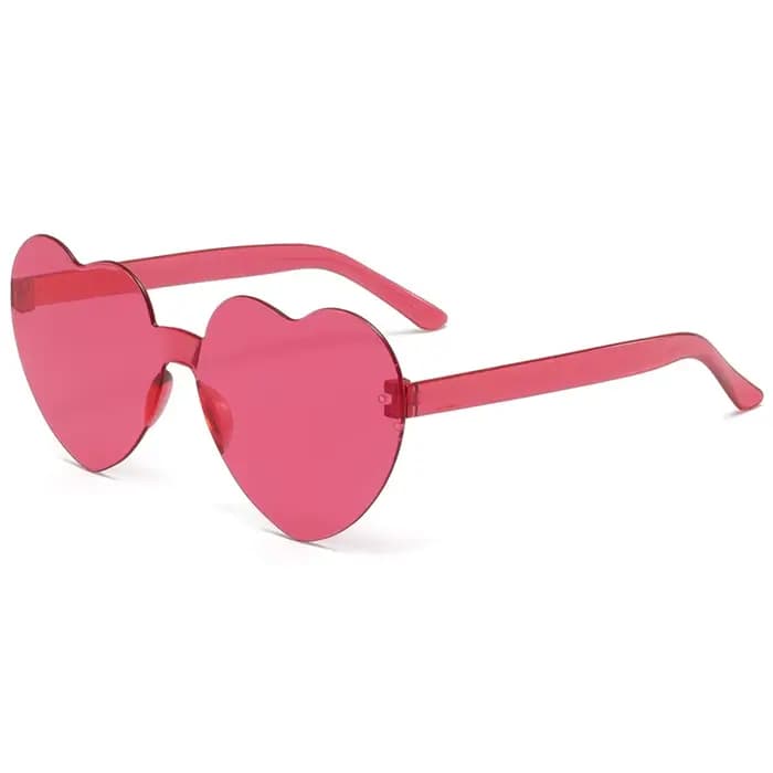 Lunettes de soleil coeur pêche pièce épaisse