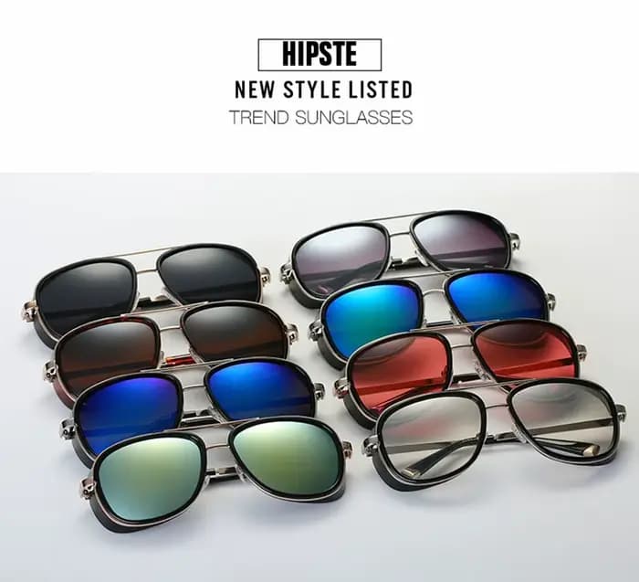 2019 Iron Man 3 Tony Stark lunettes De soleil homme Vintage Steampunk Oculos De Sol