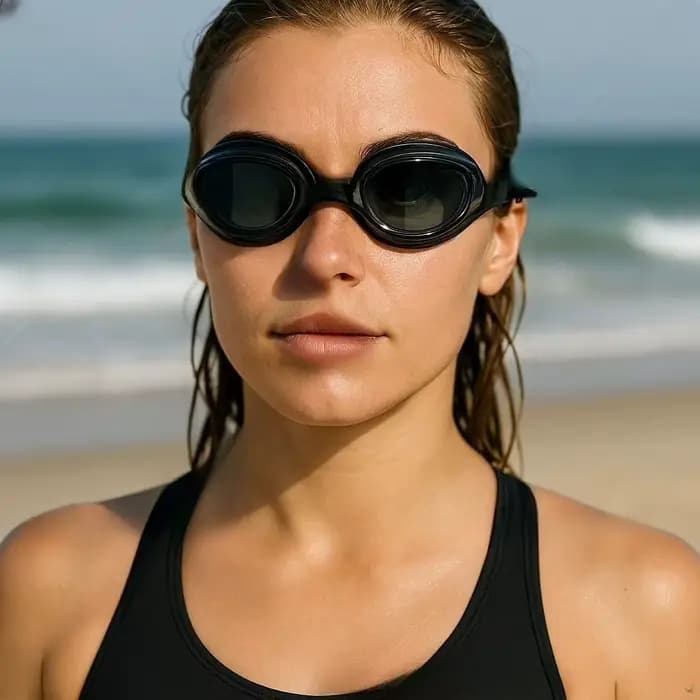 Lunettes de natation antibuée pour adultes et jeunes
