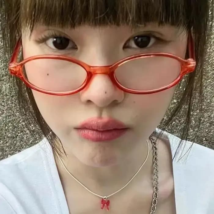 Lunettes ovales rétro Y2K pour femmes