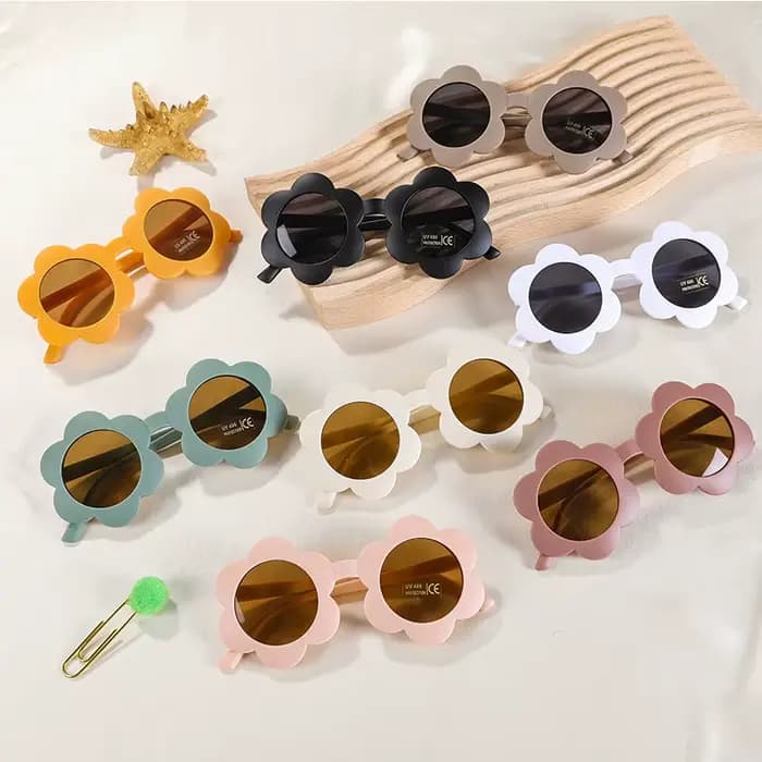 Nouveau soleil fleur enfants lunettes
