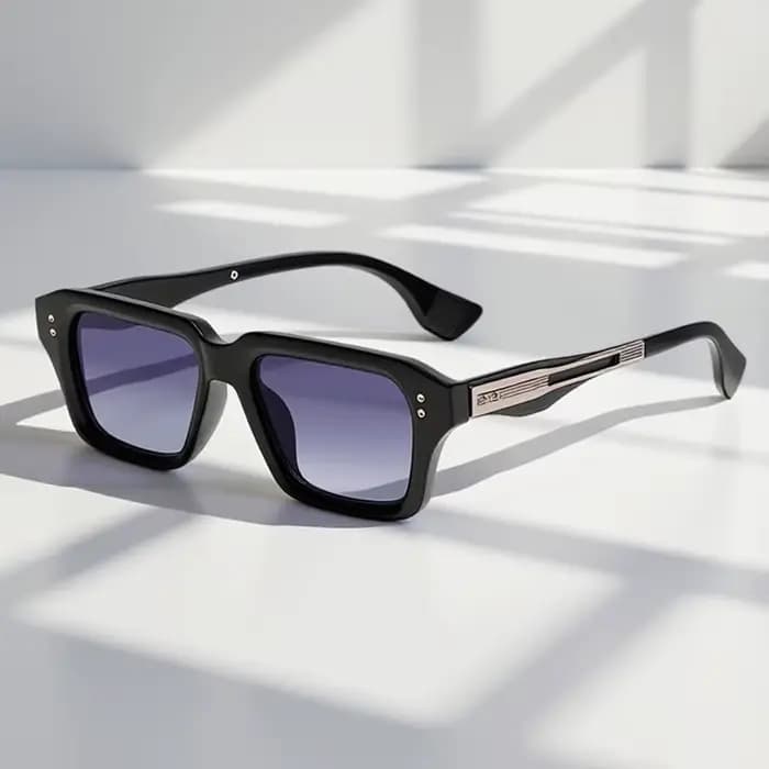 Lunettes de soleil carrées haut de gamme pour hommes et femmes