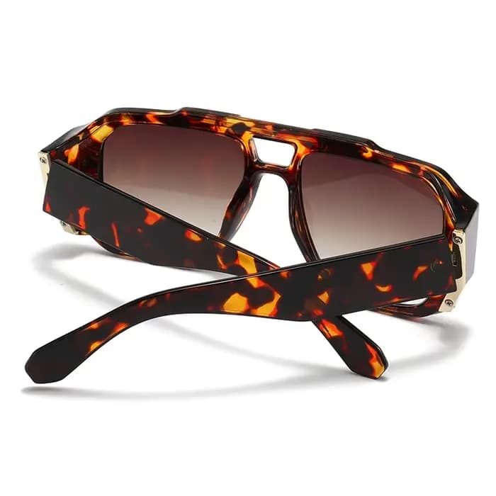 Lunettes de soleil décoratives de style aviateur rétro modernes pour hommes