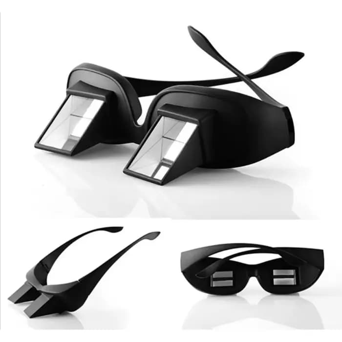 Lunettes de vision prisme pour regarder la télévision en position allongée ou assise
