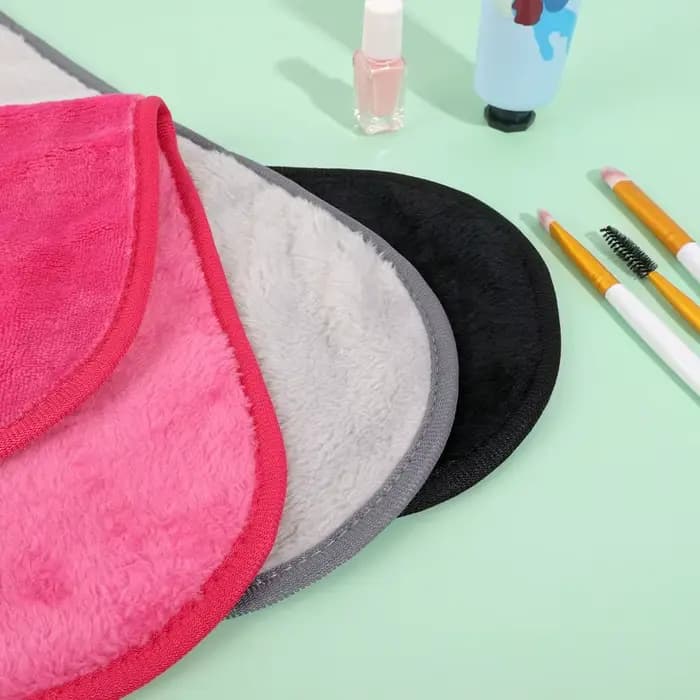 Serviette démaquillante en microfibre douce, 1 pièce, tampons en tissu de nettoyage bouffant en peluche, outils cosmétiques, essentiels de beauté, nettoyant pour le visage